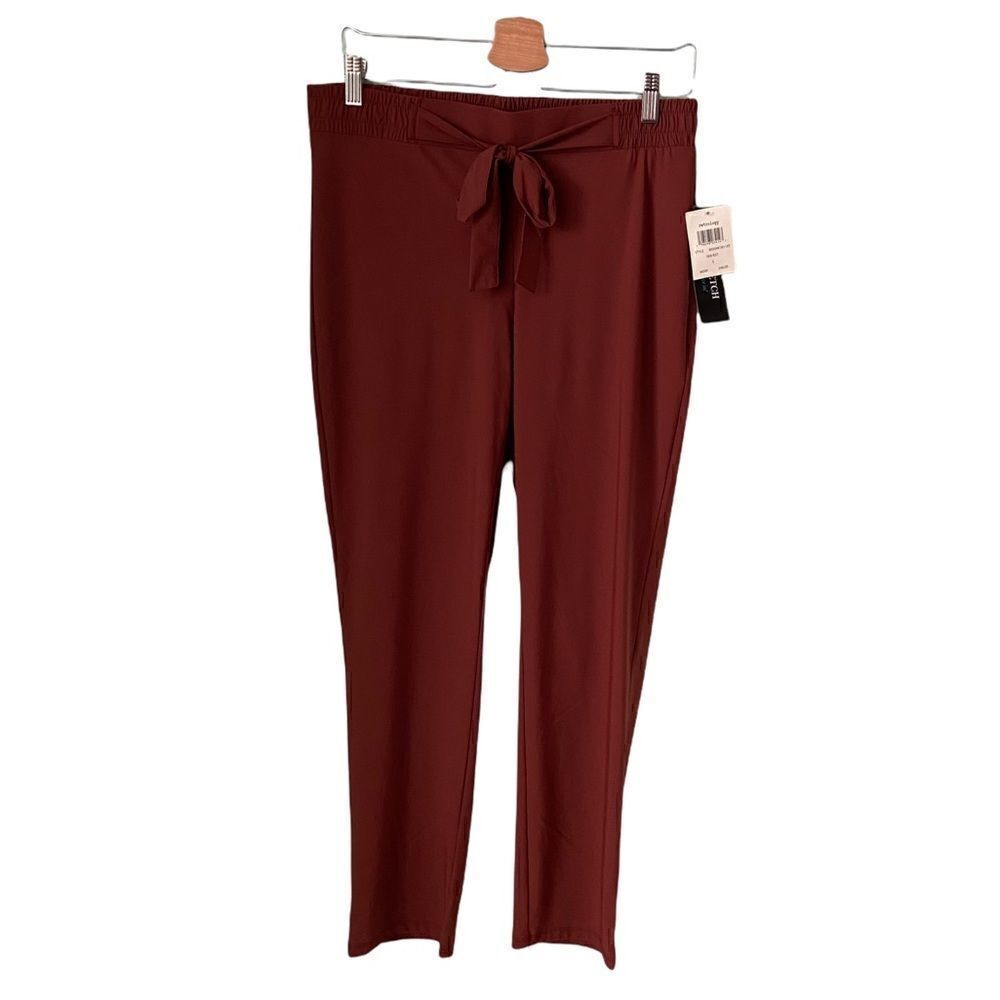 NWT Trelogy New Rust Tie-Waist Ankle Pants in Size Small